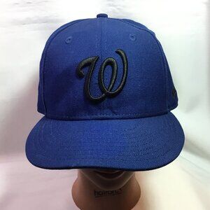Washington Nationals 6 Panel Hat Cap Fitted 7 7/8 New Era 59Fifty 100% Wool